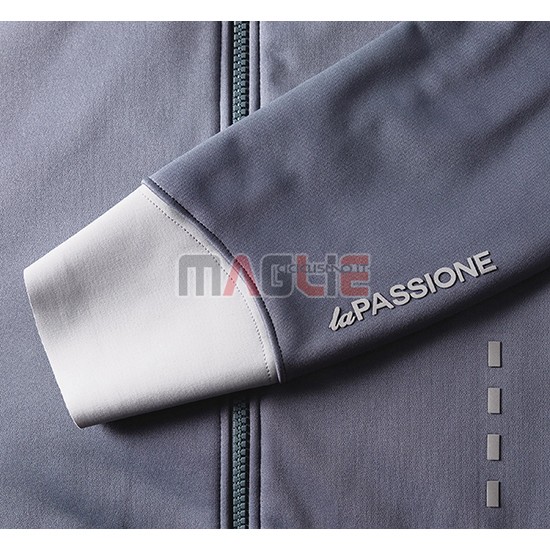 Maglia La Passione Manica Lunga 2019 Grigio Bianco - Clicca l'immagine per chiudere